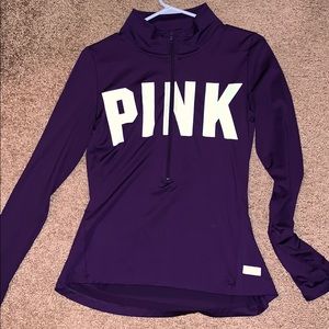 Pink half zip